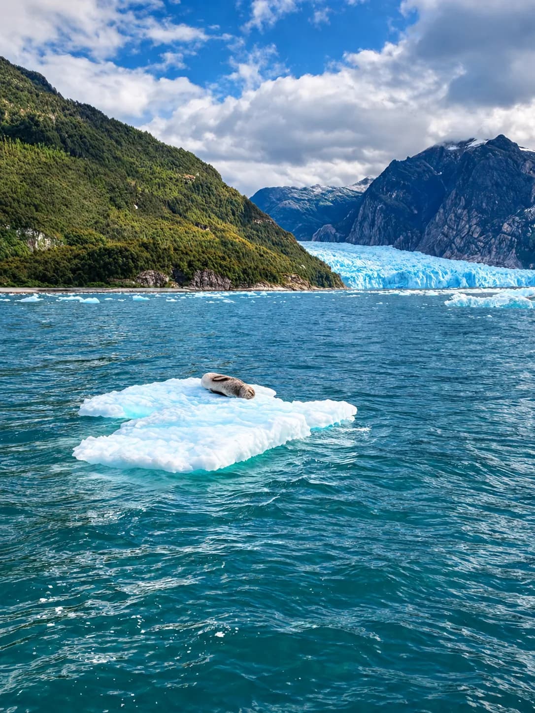 Laguna San Rafael y su glaciar, sector sur del Archipiélago de los Chonos